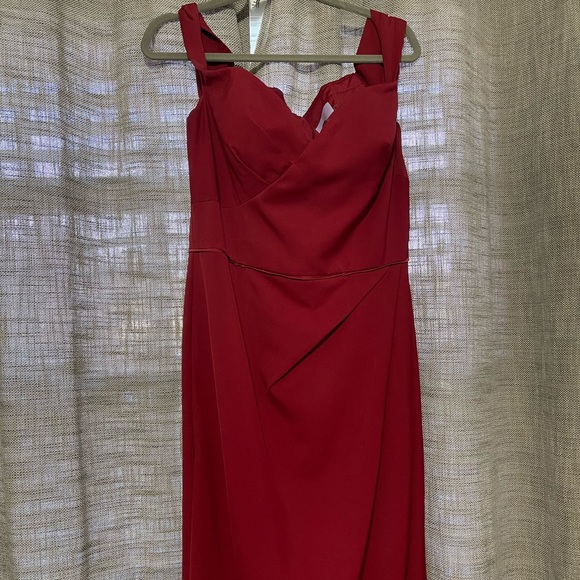 Women’s JS Collections Red Off The Shoulder Long Dress Prom Graduation Wedding - Picture 6 of 15